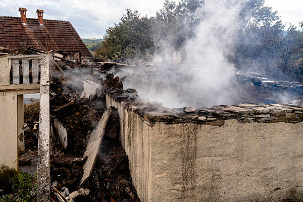 Professional Fire Damage Removal technician working in Clinton, OH